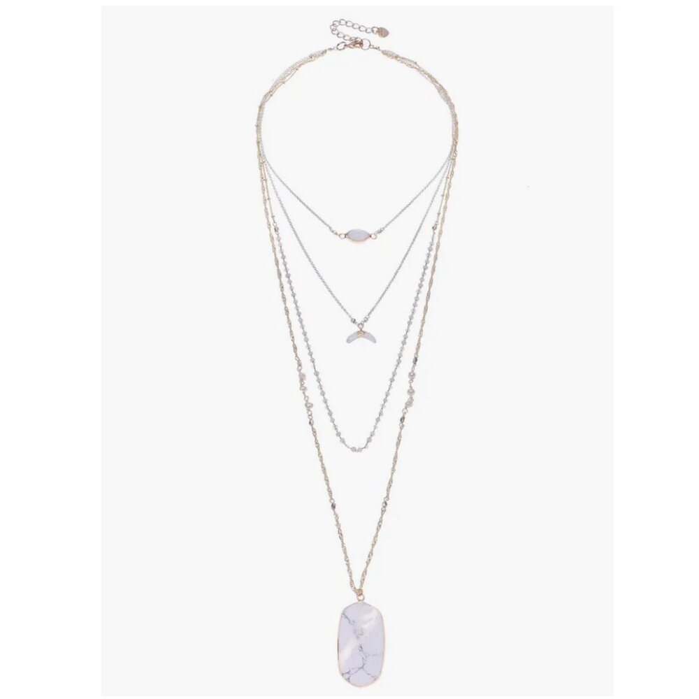 Nakamol Chicago Howlite & Freshwater Pearl Layered Necklace 🇨🇦